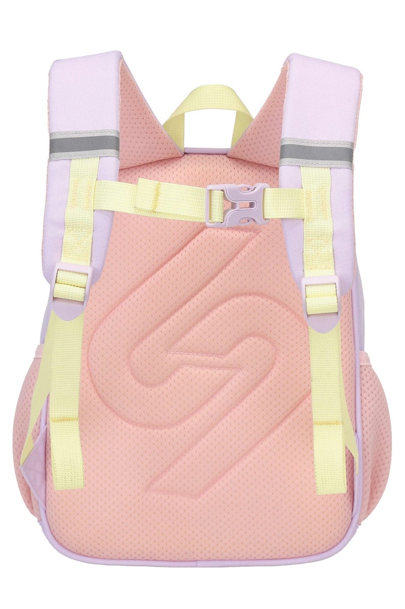 SUN EIGHT Premium 12-inch Light Weight School Backpack Water Resistant Polyester Cute Kitten Cartoon Daypack for Girls, SE22248, Purple - Image 4